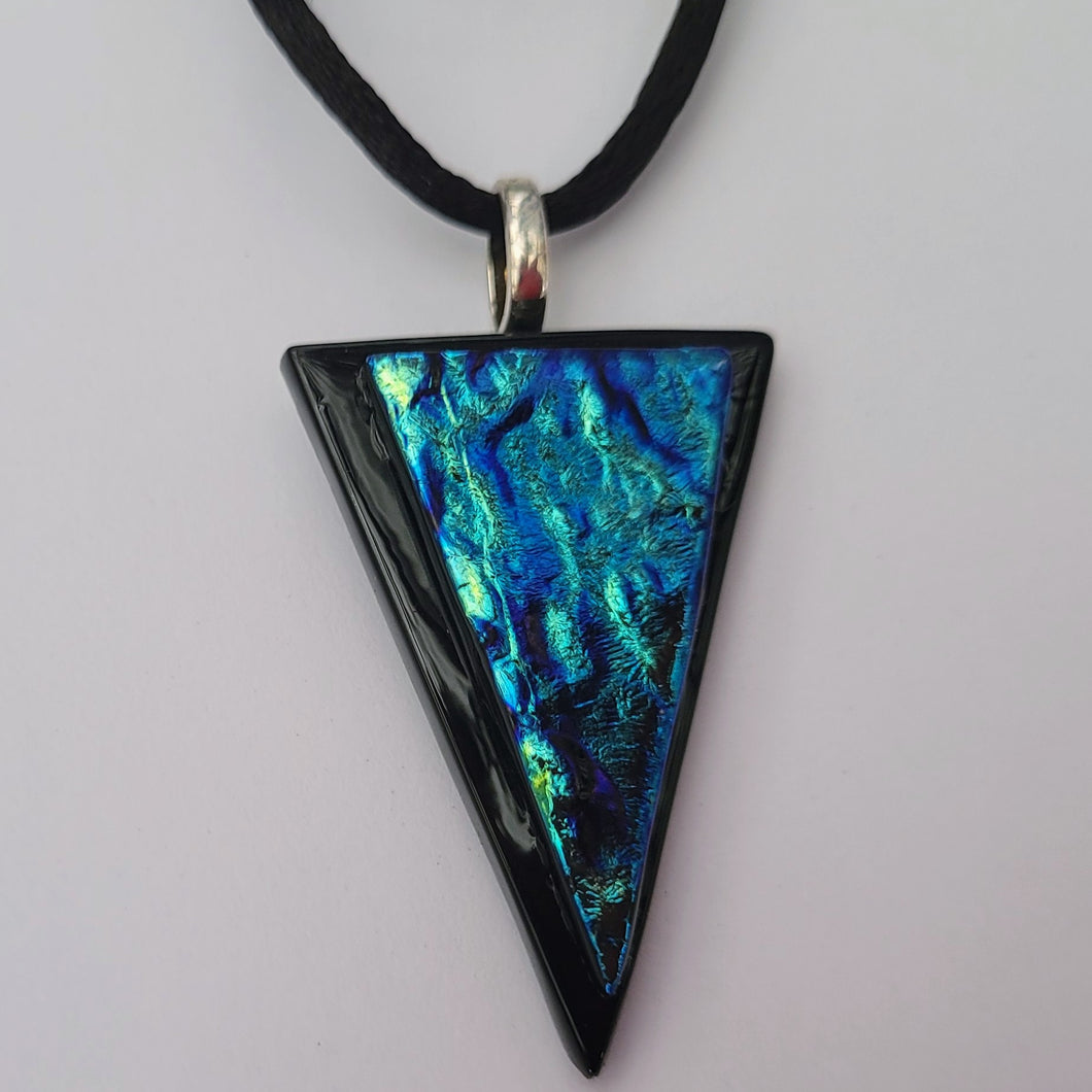 Striking handmade electric blue necklace